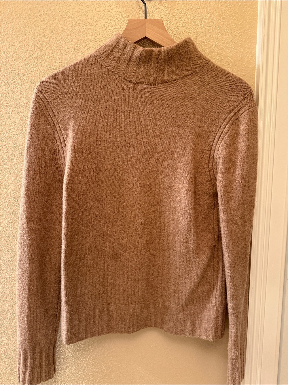 J. Crew Women’s Mock Neck Sweater - Light Brown Taupe